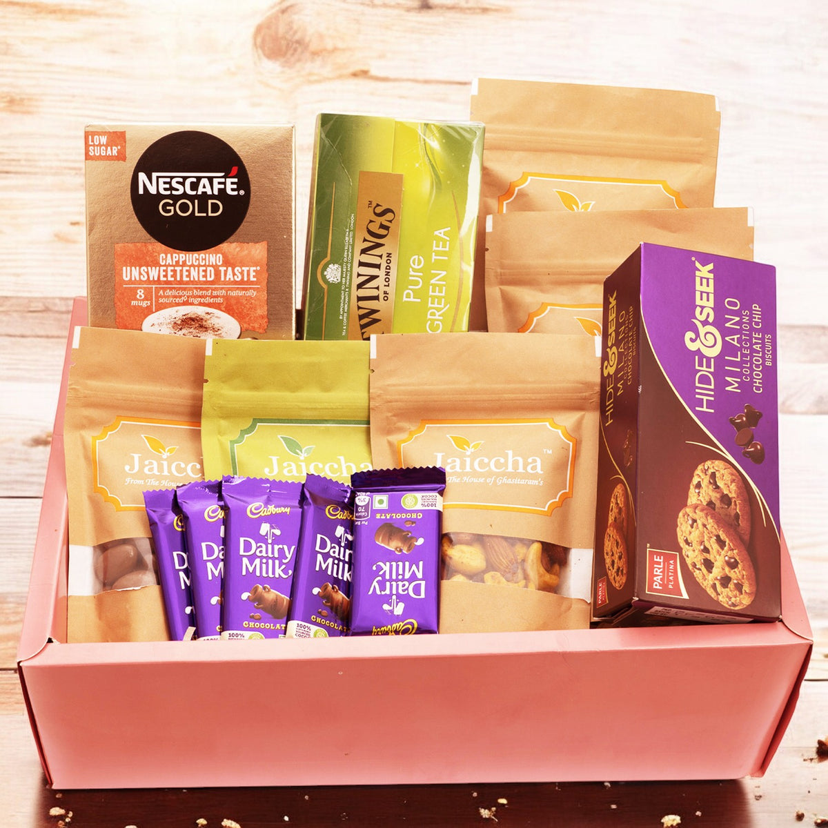 Rust Hamper Box with bites