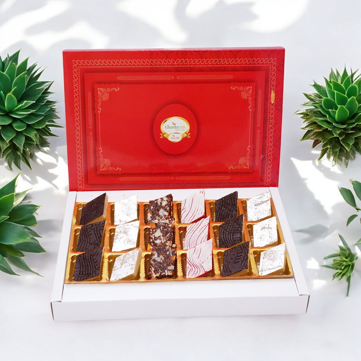 Assorted Kaju Katlis 12 pcs