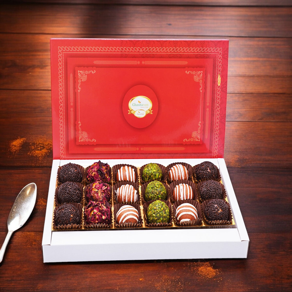 Diwali Gifts-Assorted Fancy Dryfruit Laddoos 18 pcs