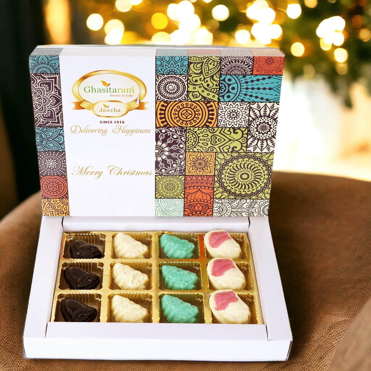 Merry Christmas Chocolate Box 6 pcs