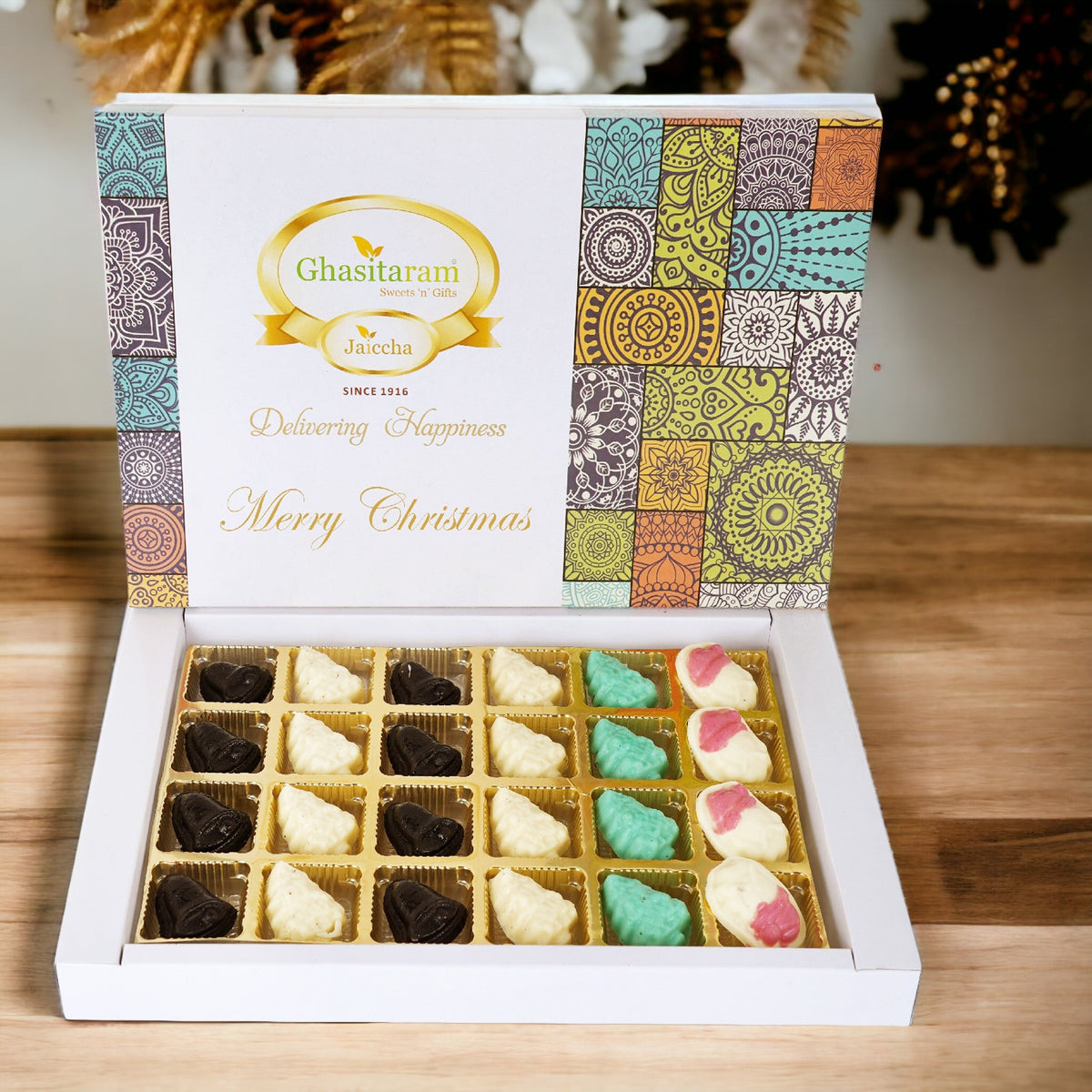 Merry Christmas Chocolate Box 6 pcs