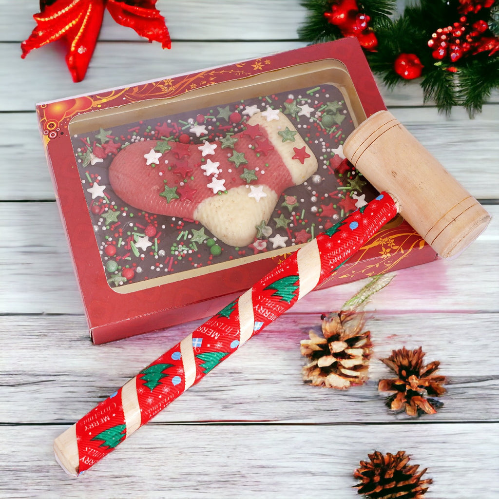 Christmas Stocking Chocolate Bark