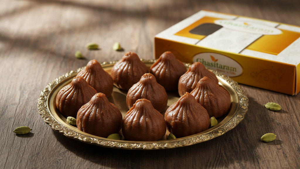 Ghasitaram's  Sugarfree Chocolate Mawa Modaks 200 gms