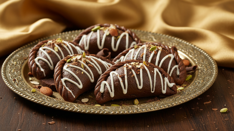 Holi Sweets| Holi Hampers| Holi Gifts-Ghasitaram's Chocolate Gujiya