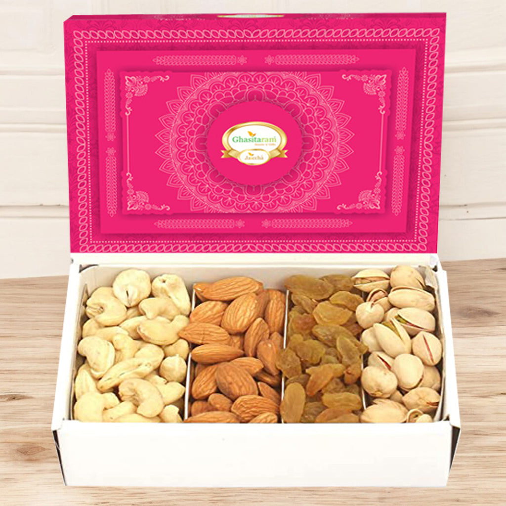 Bhaidhooj Gifts- Ghasitaram's Dryfruit Box 200 gms