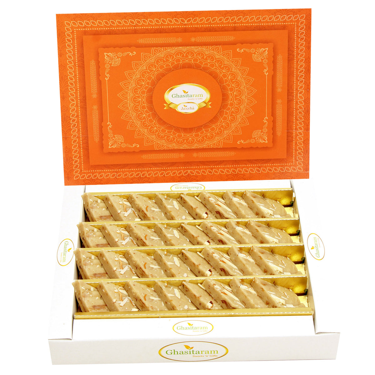 Ghasitaram's Gulkand Kaju Katli 200 gms