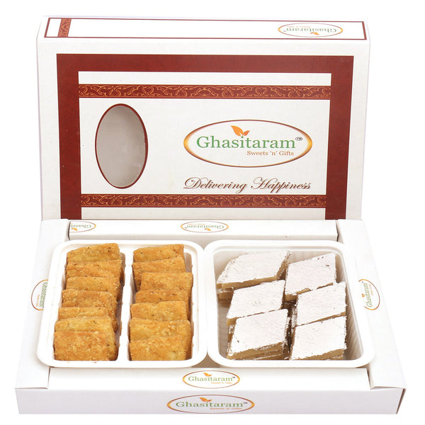 Kaju Katli and Methi Mathri Hamper