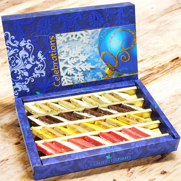 Best indian sweets for diwali-Diwali Gifts-Assorted Irish Kaju Katlis 400 gms