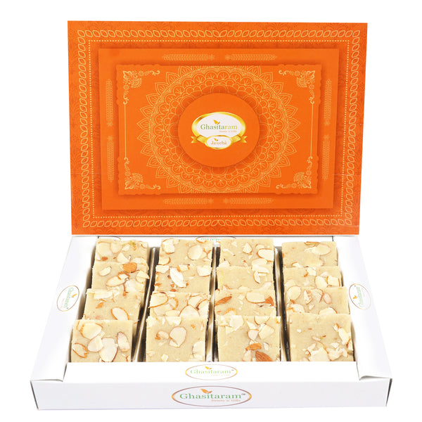 Best indian sweets for diwali-Diwali Gifts-Pure Badam Barfi 200 gms