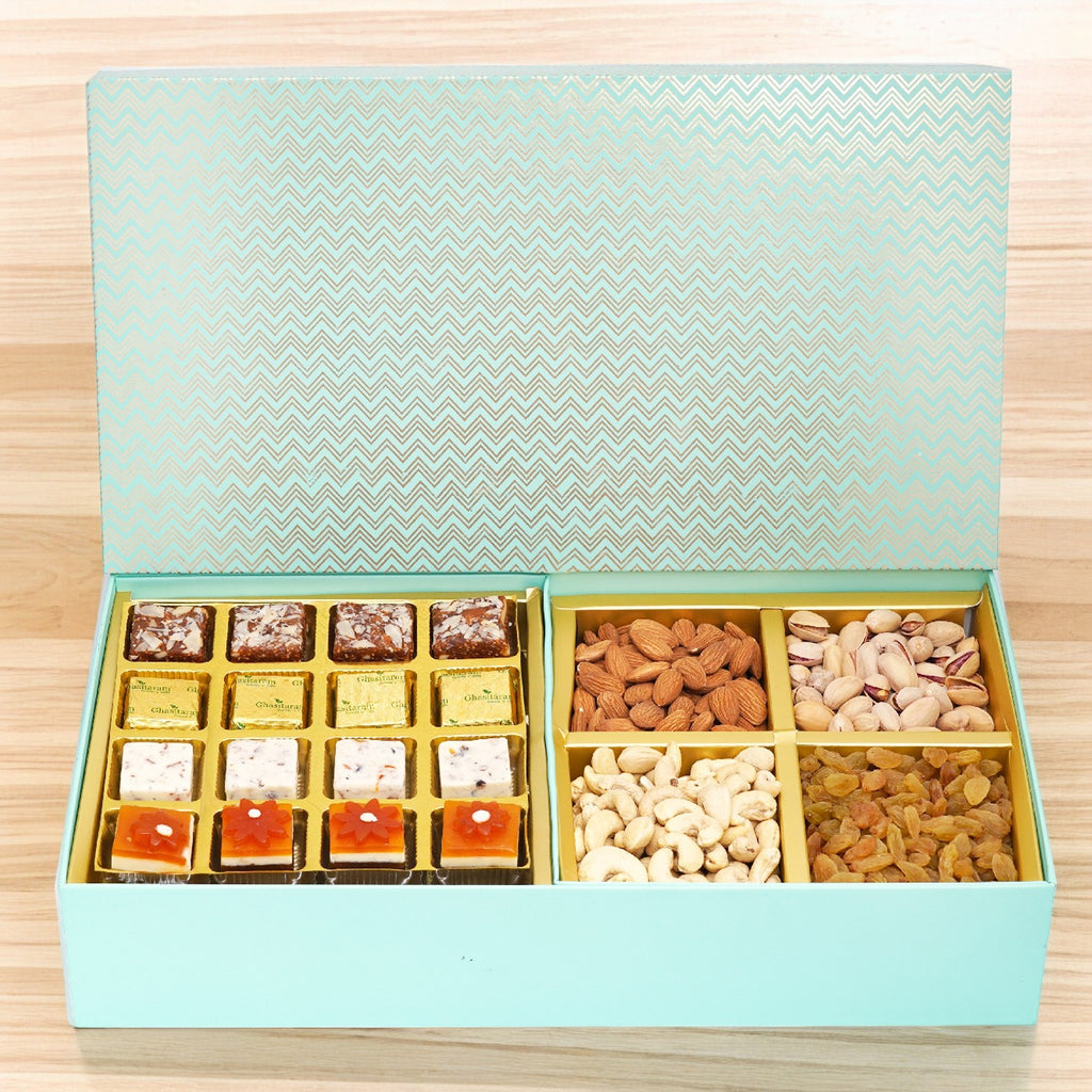 Green Big Box of Assorted Bites and Dryfruits