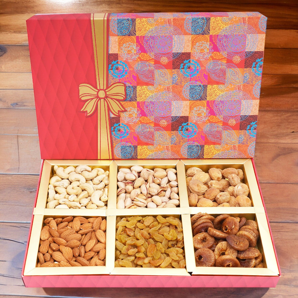 Mothers Day Gifts-Fruit n Nut Box of 6 Dryfruits 300 gms