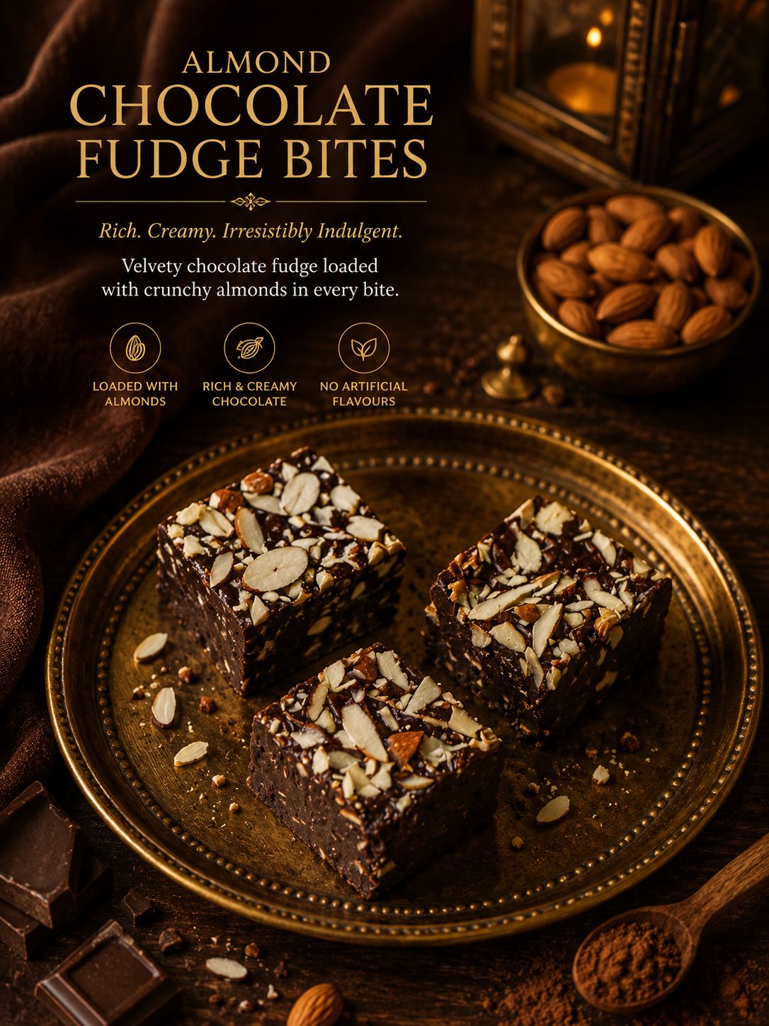 Corporate Gifts-Almond Fudge Bites 18 PCS