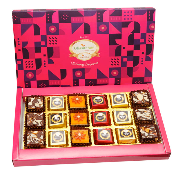 Ghasitaram Gifts Special Ghasitaram Sweets Box 18 Pcs