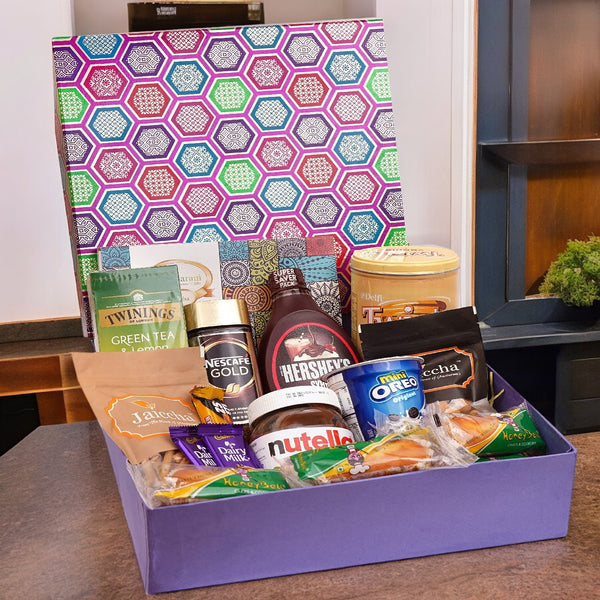 Gourmet Big  Hamper Box of  18 Goodies with Assorted Bites