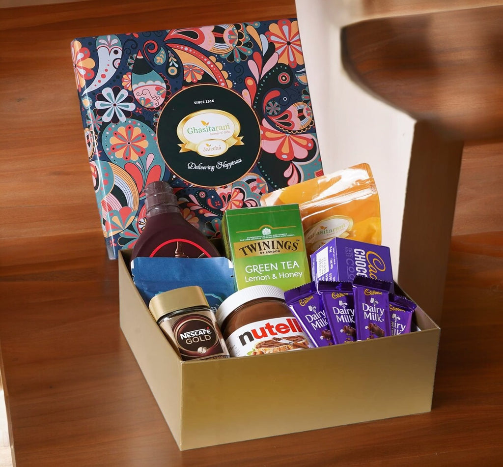 Corporate Gifts-Ghasitaram Big Hamper box of 12 Goodies