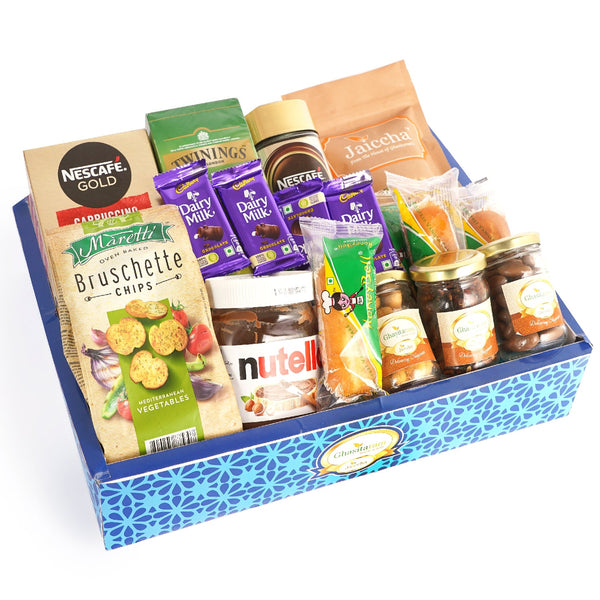 Blue Hamper Box of 20 Goodies