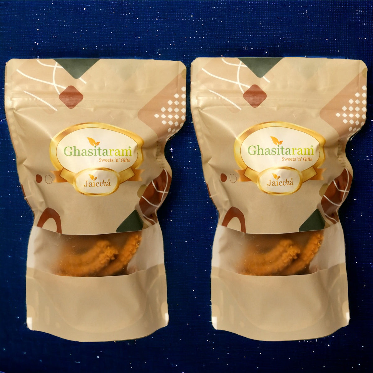 Namkeen-Bhajani Chakli and Moong Chakli Pouches