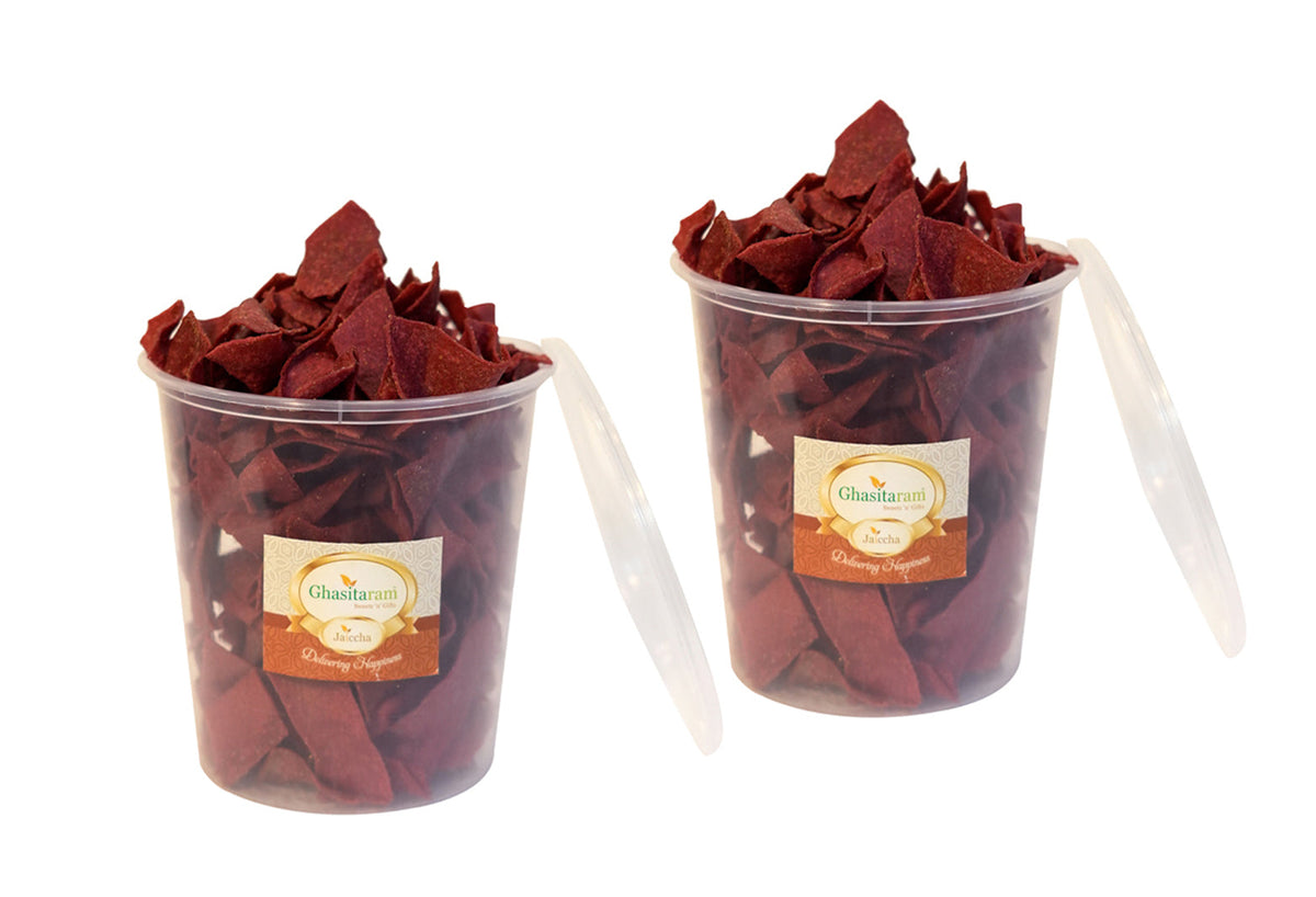 Holi Sweets| Holi Hampers| Holi Gifts Namkeen-Roasted Beetroot Chips 200 gms