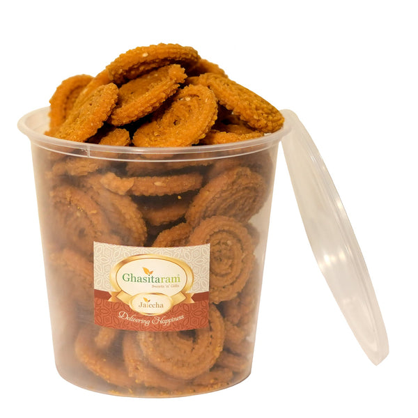 Holi Sweets| Holi Hampers| Holi Gifts Namkeen-Moong Chakli 300 gms