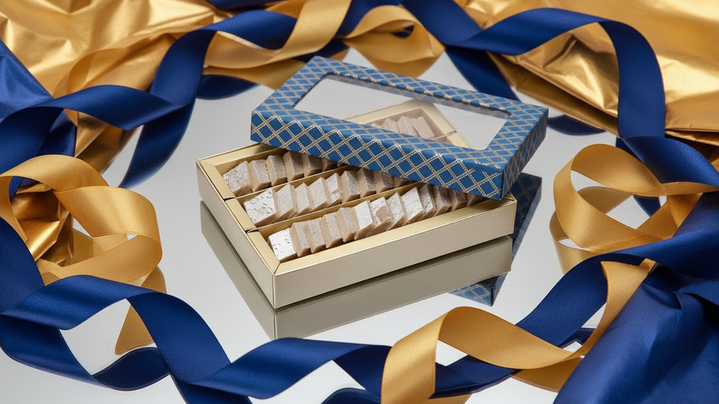 Best indian sweets for diwali-Diwali Gifts-Mini Kaju Katli Blue Box