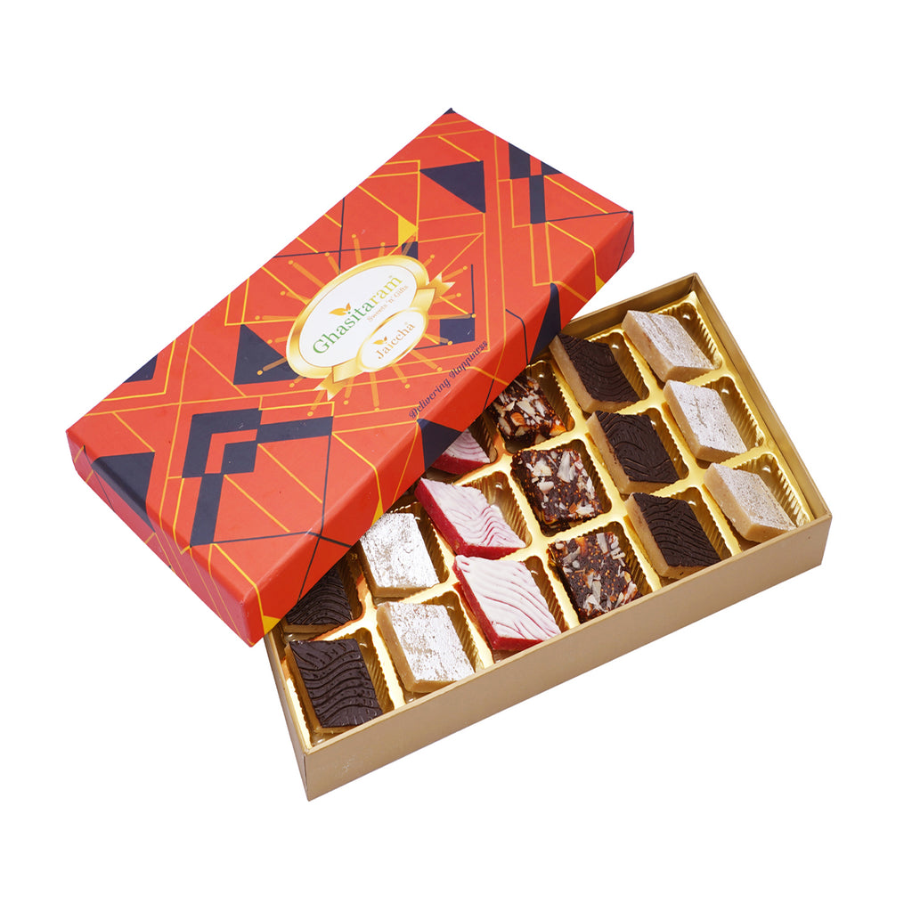 Assorted Kaju Katlis 18 pcs in Designer Box