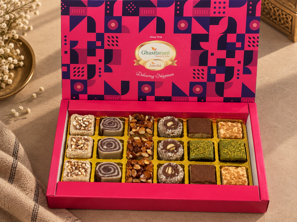 Corporate Gifts-Best Assorted Dryfruit Sweets 18 pcs