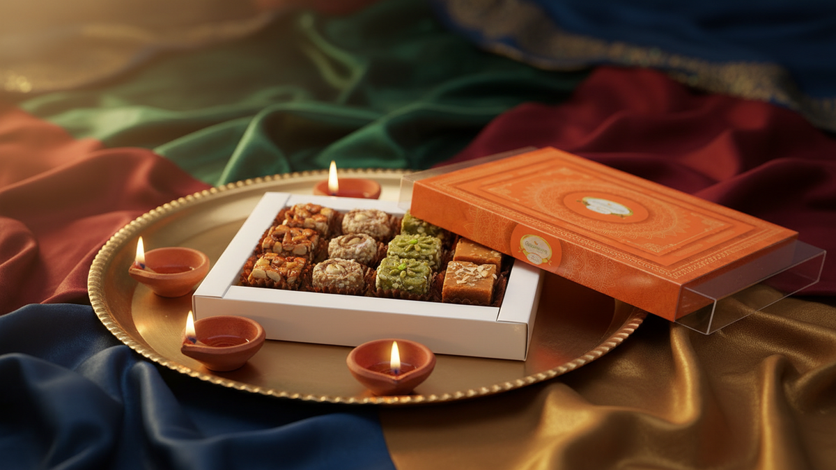 Assorted dry fruit sweets 6 pcs