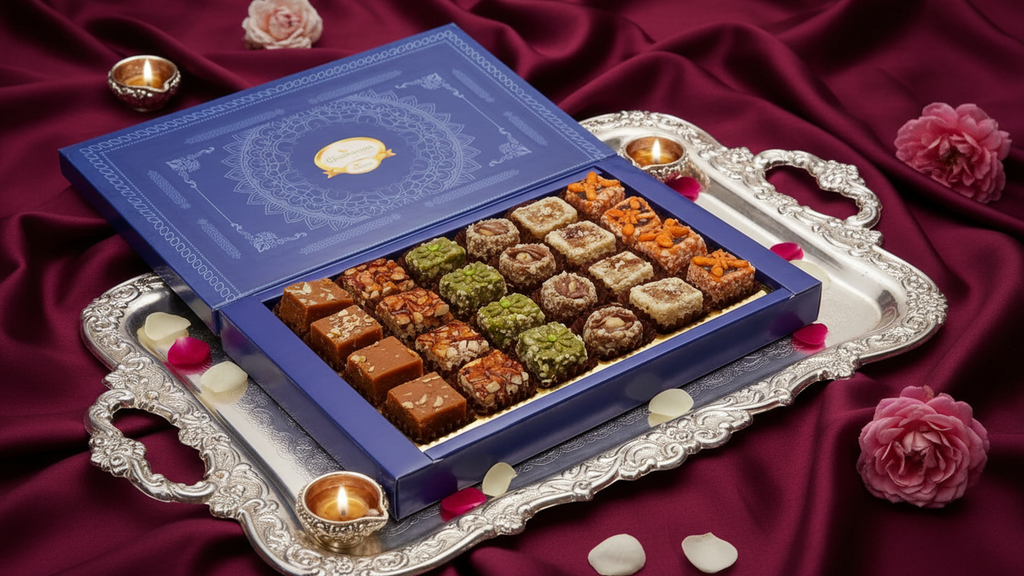 Assorted dry fruit sweets 24 pcs