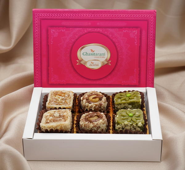Assorted dry fruit sweets 6 pcs