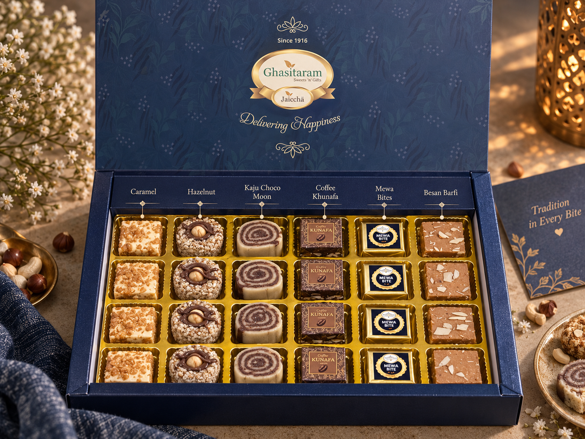 Diwali Sweets-Ghasitaram Assorted Sweets 24 pcs