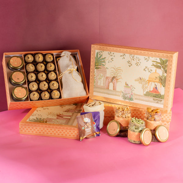 Raja Rani print lohri box