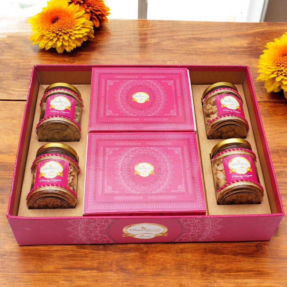 Lohri Pink Hamper Tray 