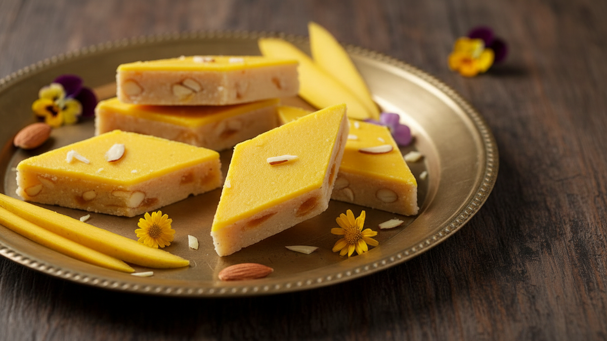 Ghasitaram's Mango Fruit Kaju Katli 200 gms