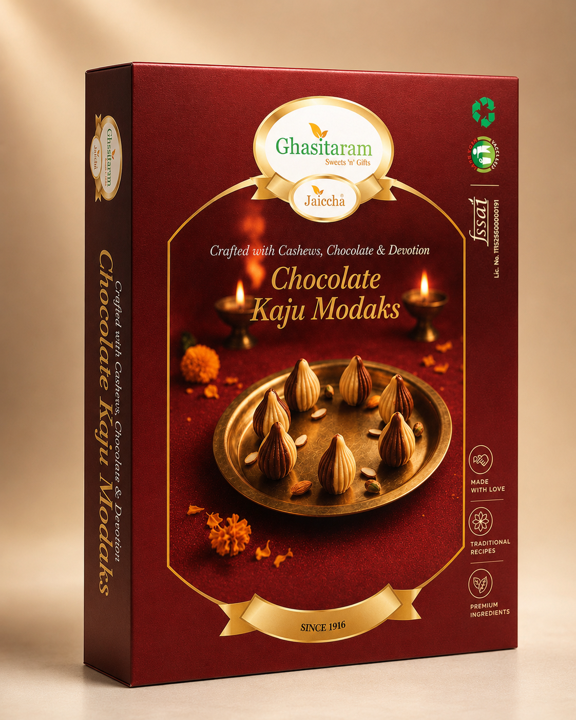 Chocolate Kaju Modaks