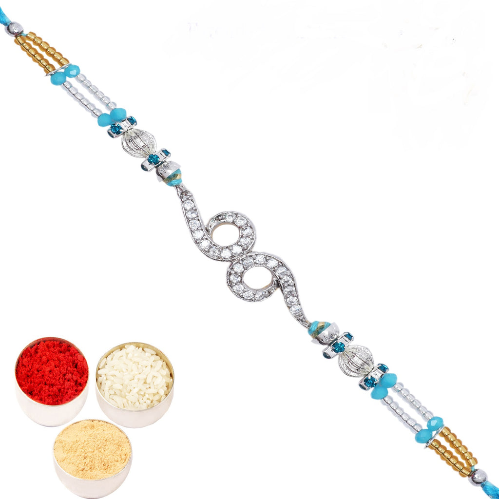 Rakhis Online USA -D-8624 Diamond Rakhi