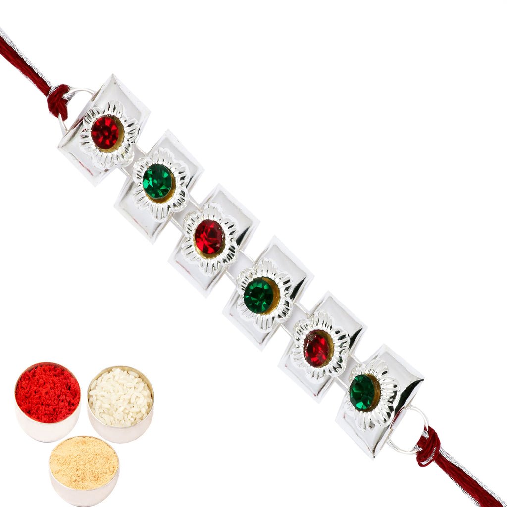 Rakhis Online USA-St-B18 Mina Stone Rakhi