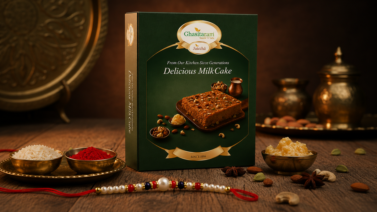 Milk Cake  with Rakhi | Rakhi Sweets | Rakhi Gifts for Brother