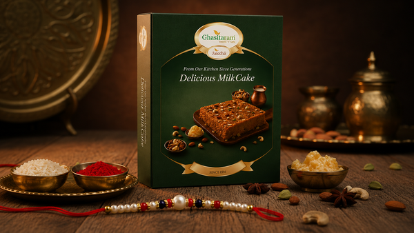 Milk Cake  with Rakhi | Rakhi Sweets | Rakhi Gifts for Brother