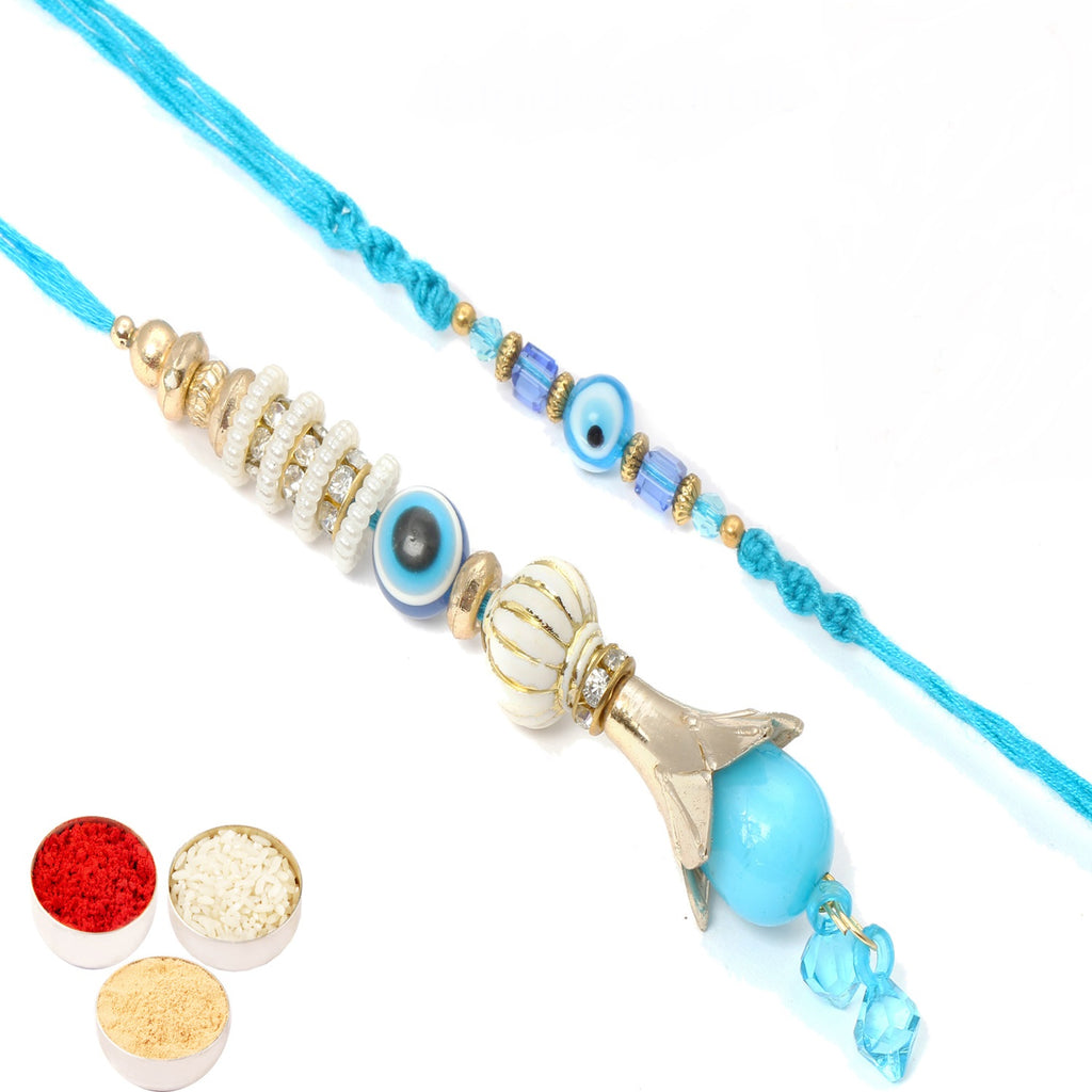 Rakhis Online USA -Evil Eye Protector Bhaiya Bhabhi Rakhi