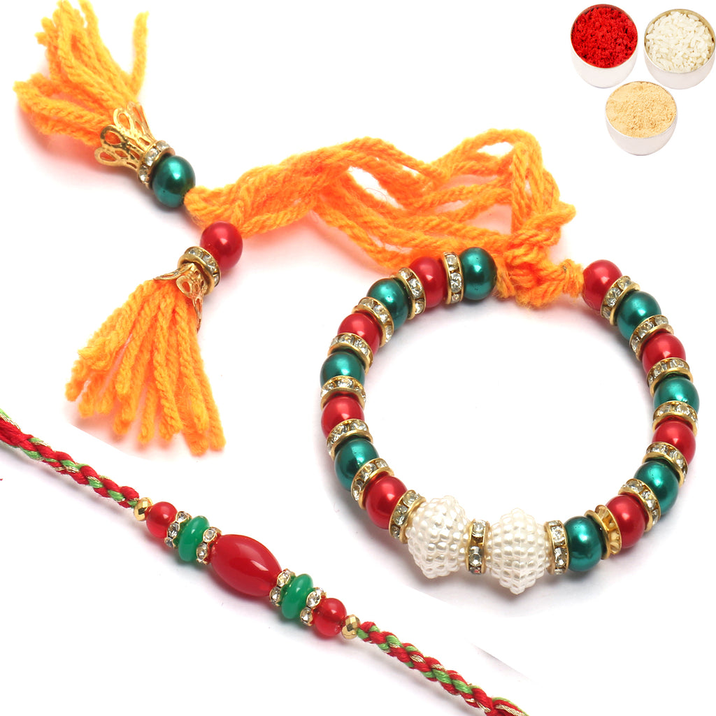 Rakhis online USA -2 hearts 1 Soul Bhaiya Bhabhi Rakhi