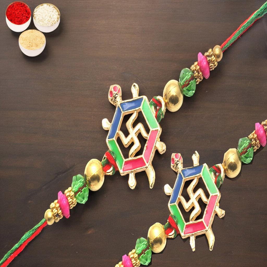 Rakhis Online USA- Set of 2 Blessings of The Divine Power for my Brother Rakhi