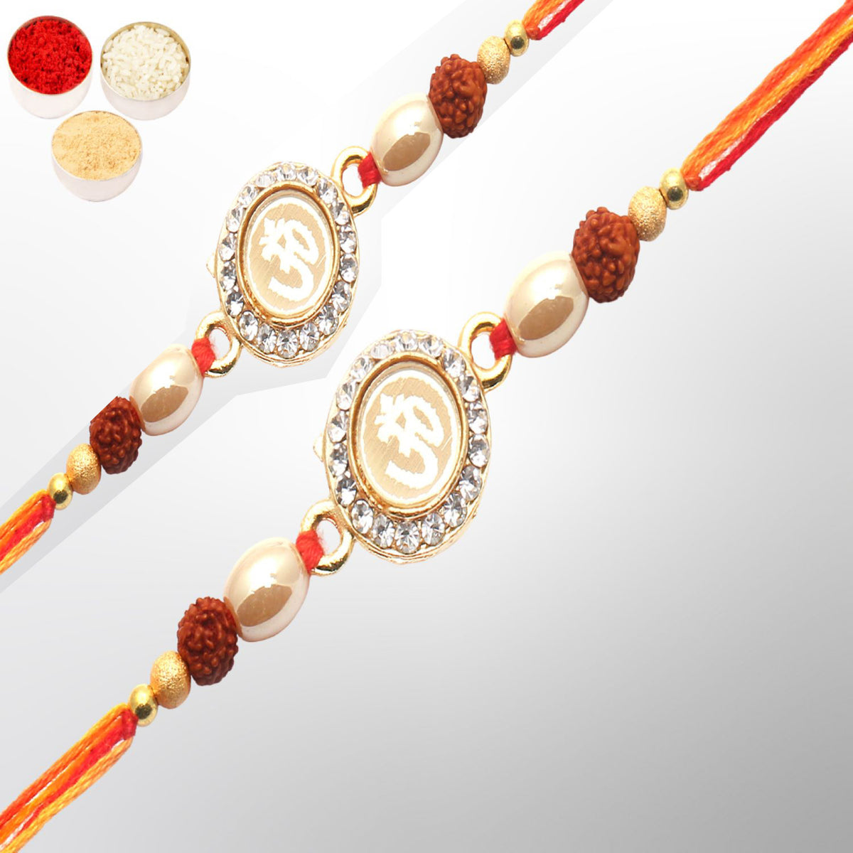 Set of 2 Om The Mystique of Truth Rakhi 