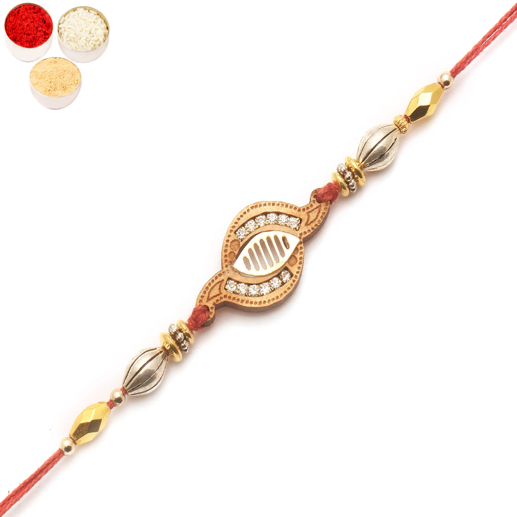 Rakhis Online USA-WO-13 Diamond Rakhi