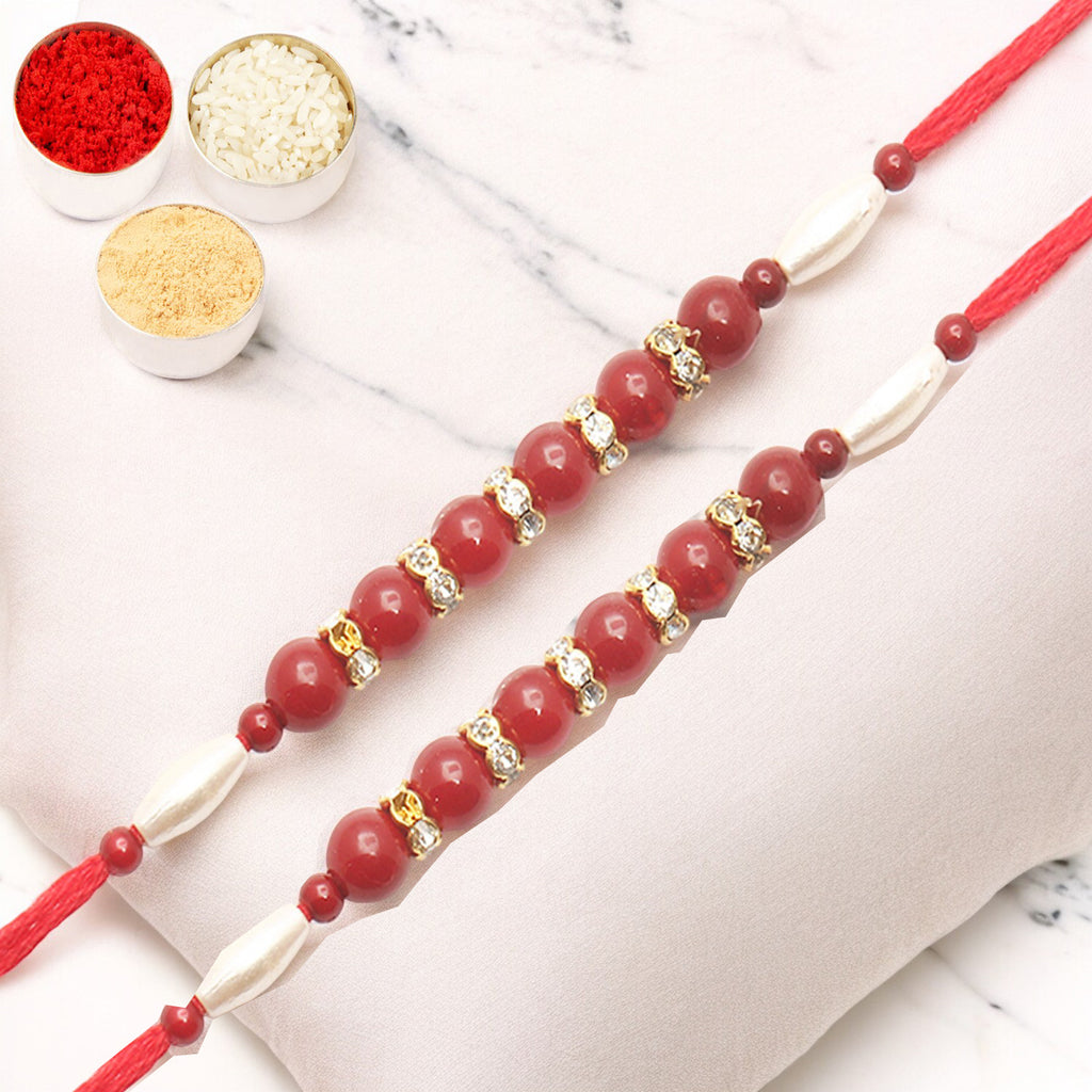 Rakhis Online UK-Set of 2 - 666 Fancy Thread Rakhi