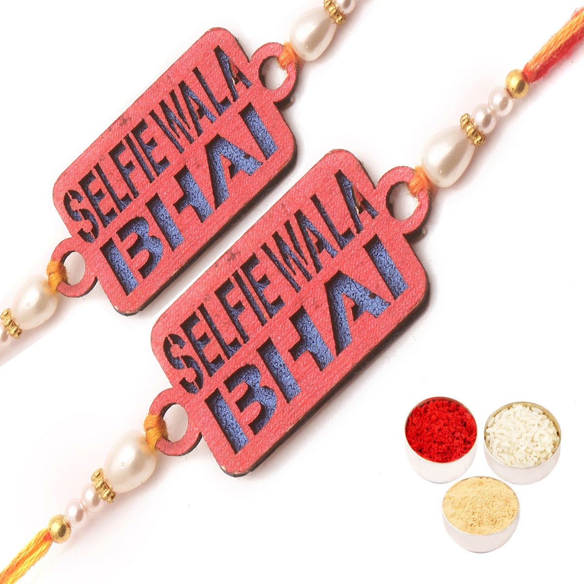  Set of 2 -Selfie Wala Bhai kids rakhi