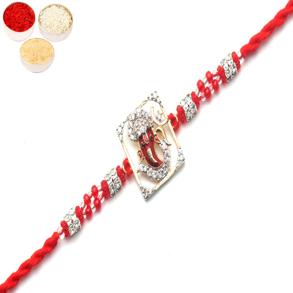 Rakhis Online USA-May Lord Ganesha Be with You Forever Rakhi 