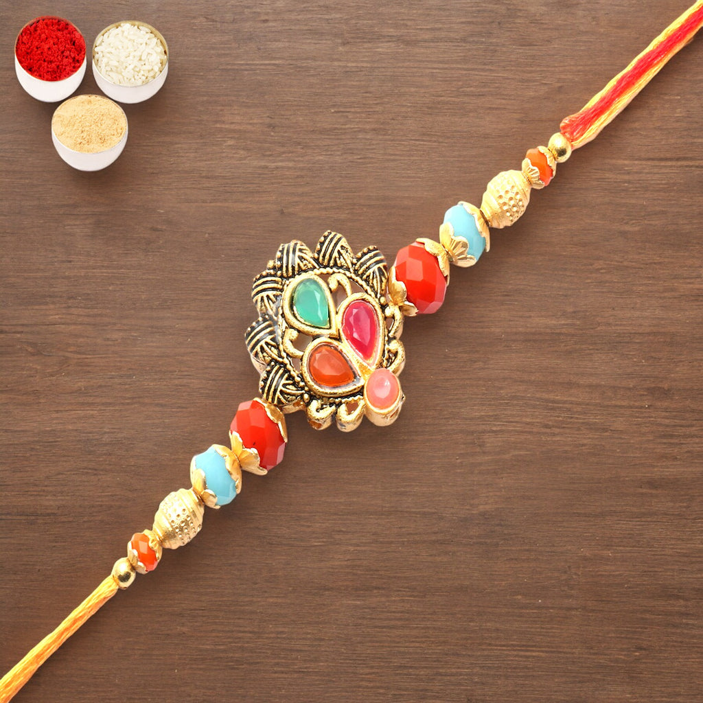 Rakhis Online UK-The Beautiful Colours of Our Lives Rakhi 