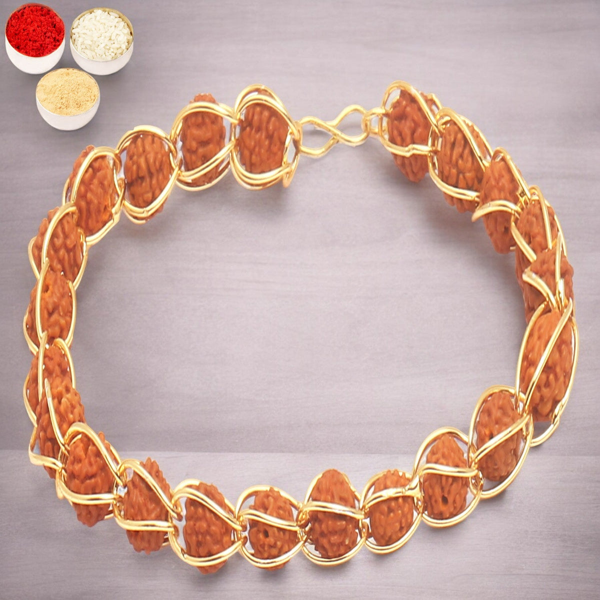Rakhis Online Australia-1406 Elegant rudraksh Bracelet