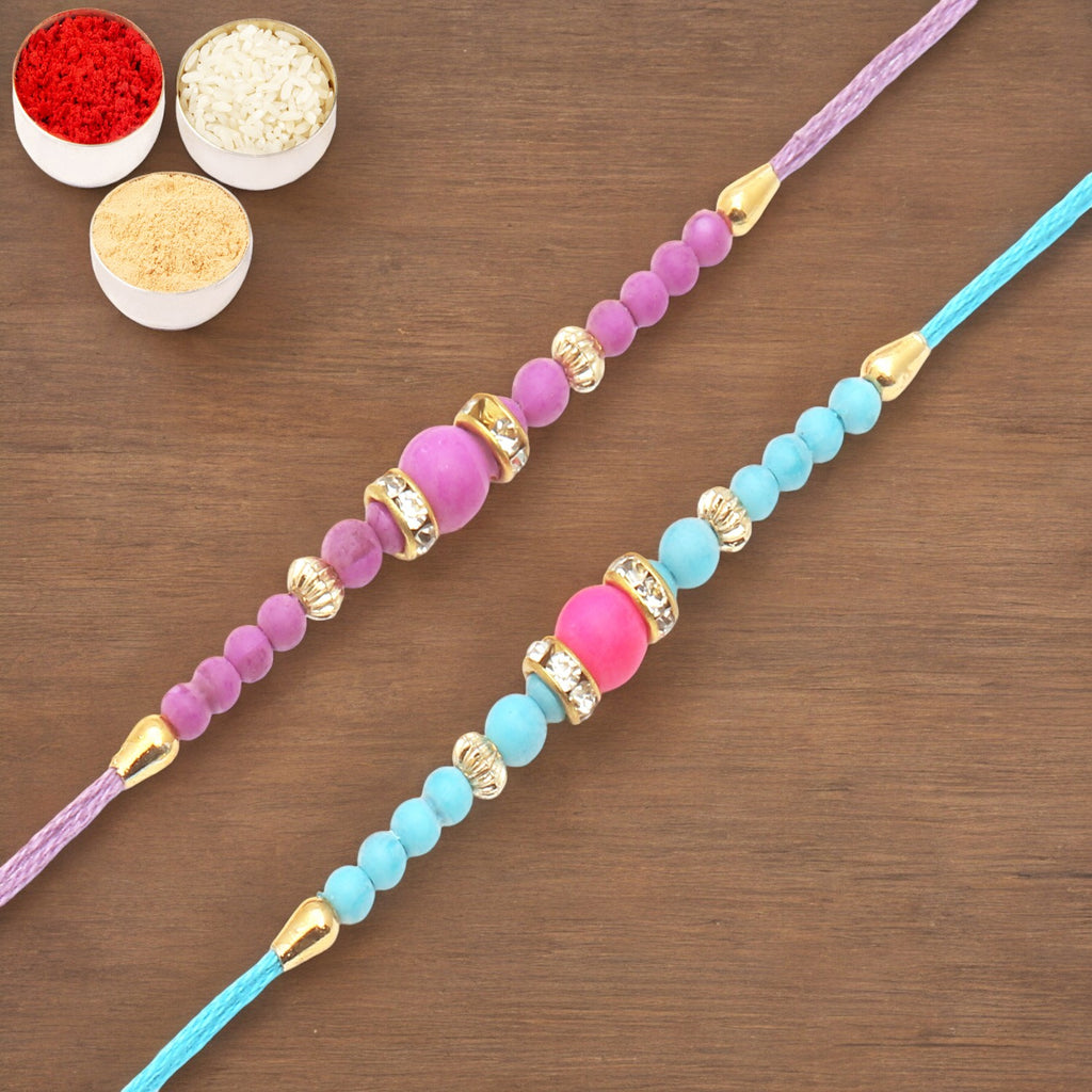 Rakhi for Brother Rakhis Online - Set of 2- R022 Rakhis