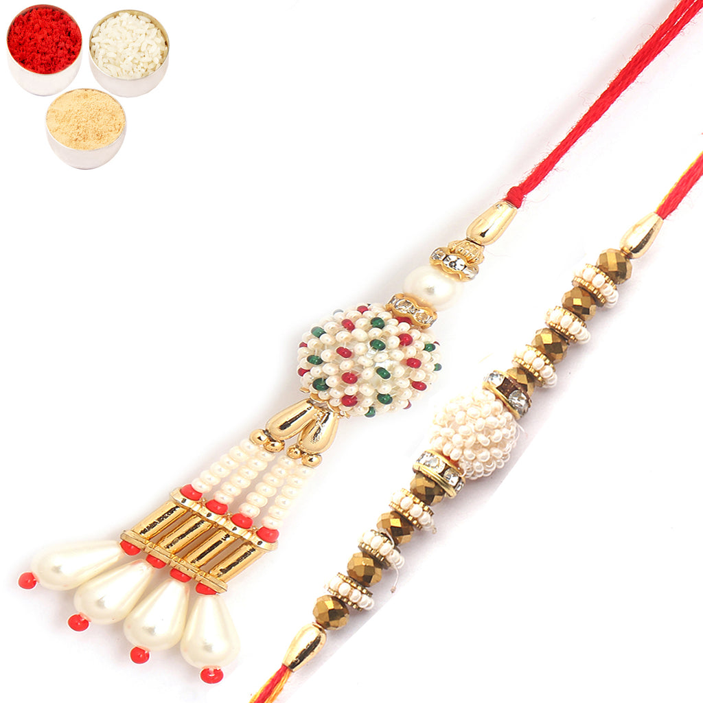 Rakhis online USA -Shimmering Blessings cl6101 Bhaiya Bhabhi Rakhi 